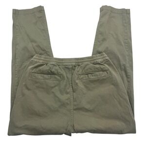 Wax London Pants Mens 32 Olive Green Drawstring Chino Jogger Tapered Stretch